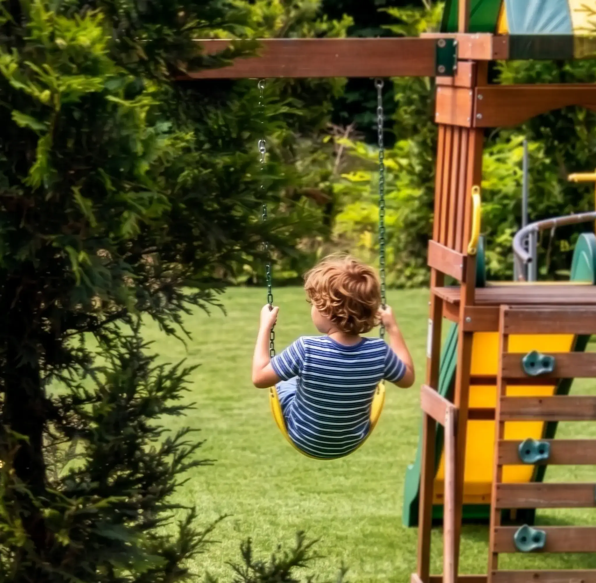 Plac zabaw - Bezpieczna strefa zabaw dla najmłodszych gości — na terenie kurortu.